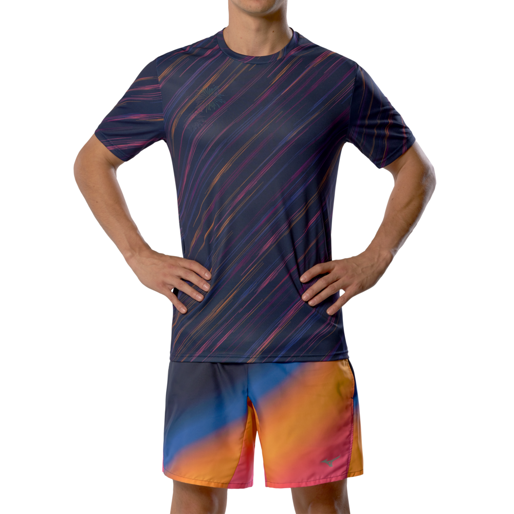 Mizuno Summer pack QD Tee Hanabi Herren Grösse M